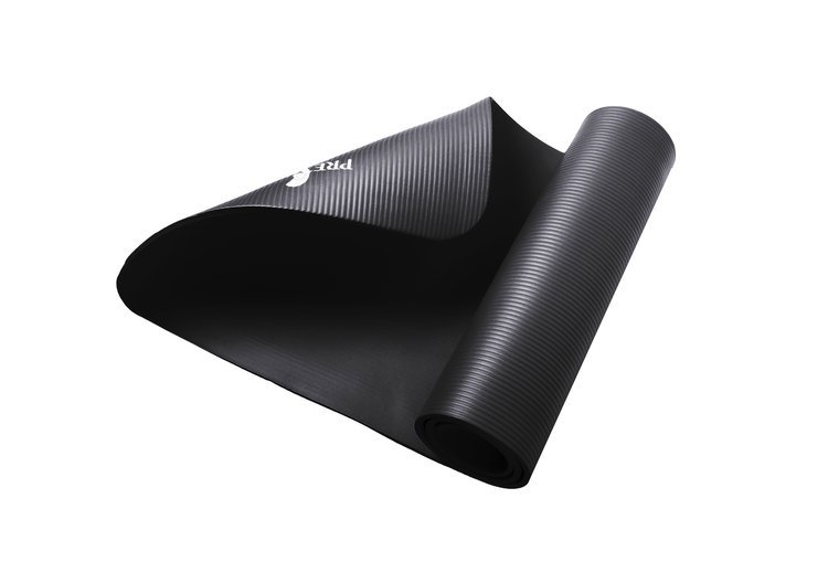 Mata gruba do ćwiczeń (1,5 cm) NBR Pretorians czarna