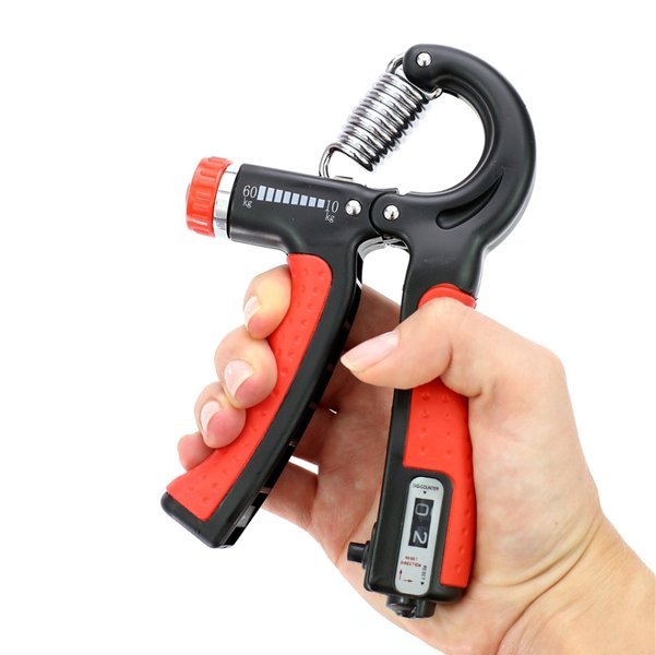 Ściskacz regulowany 5-60 kg do rąk z licznikiem SR1