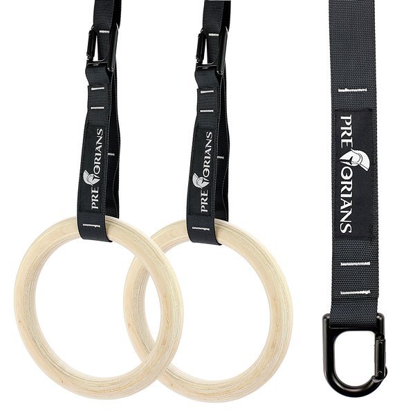 Kółka gimnastyczne drewniane do ćwiczeń PT-02 Pretorians