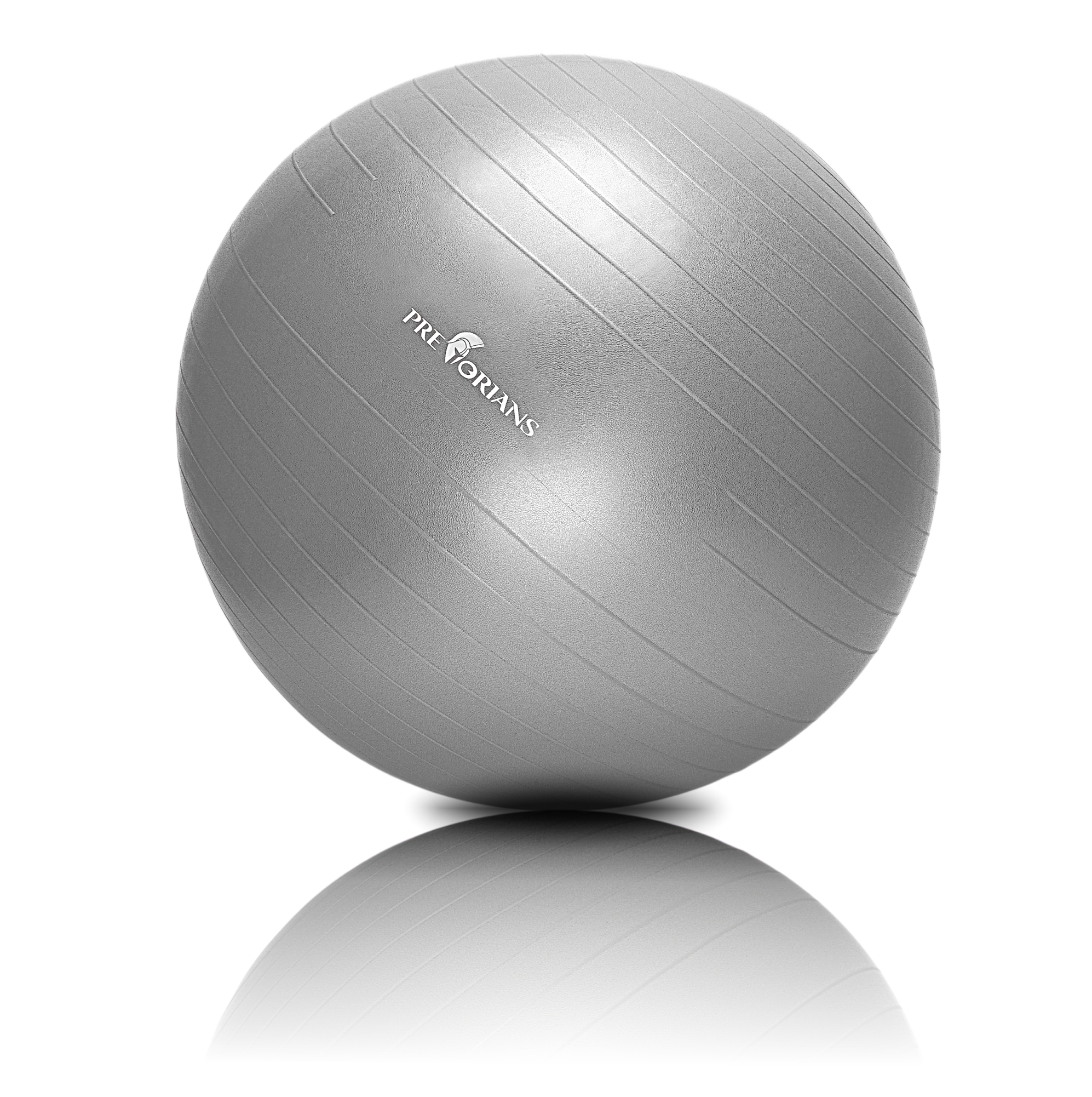 Piłka gimnastyczna anti burst 65 cm szara Pretorians z pompką