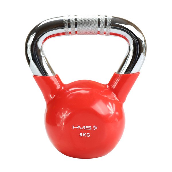 Kettlebell żeliwny chromowany 8 kg KTC08 HMS