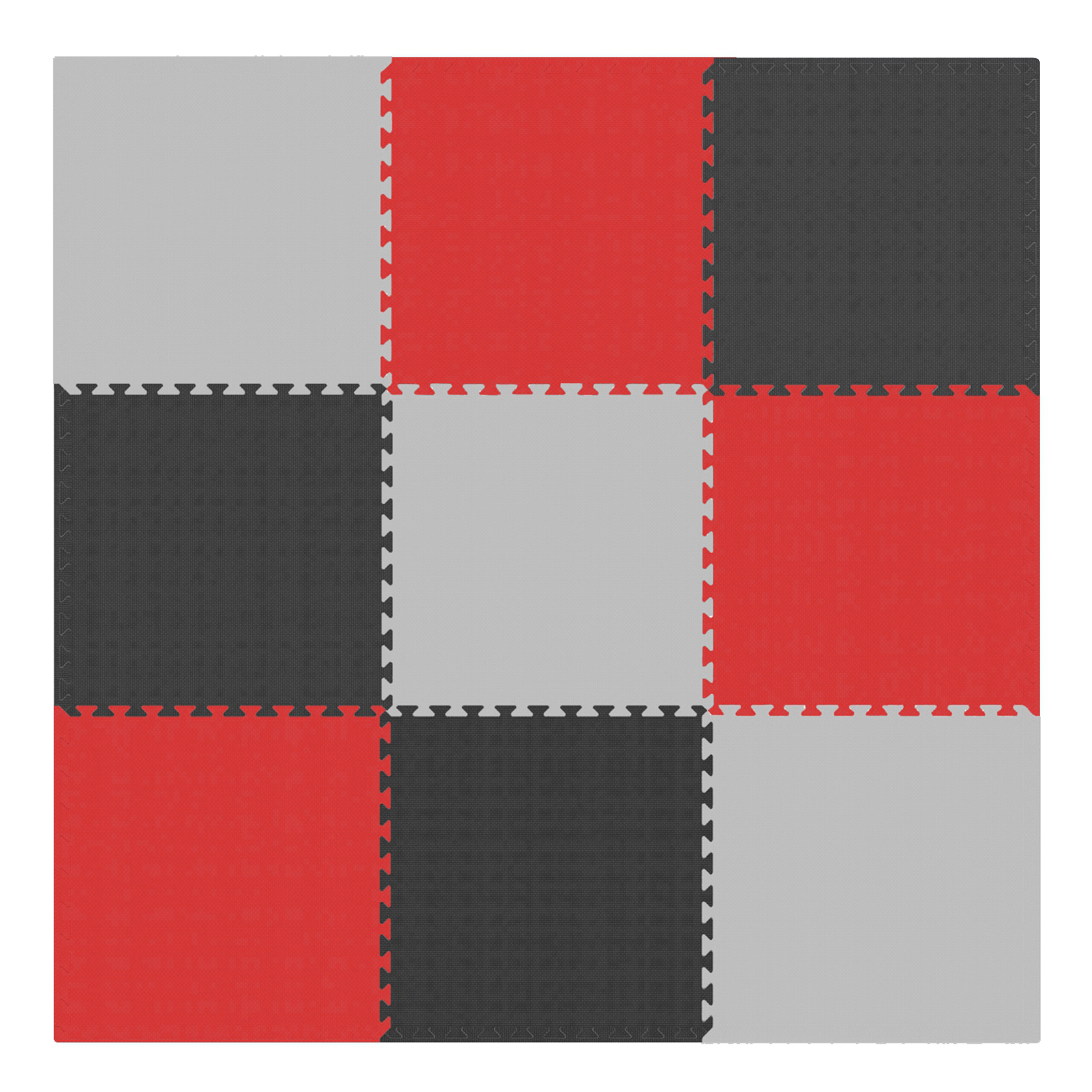 Mata puzzle eva kontrastowa piankowa 180x180cm 9szt Pretorians