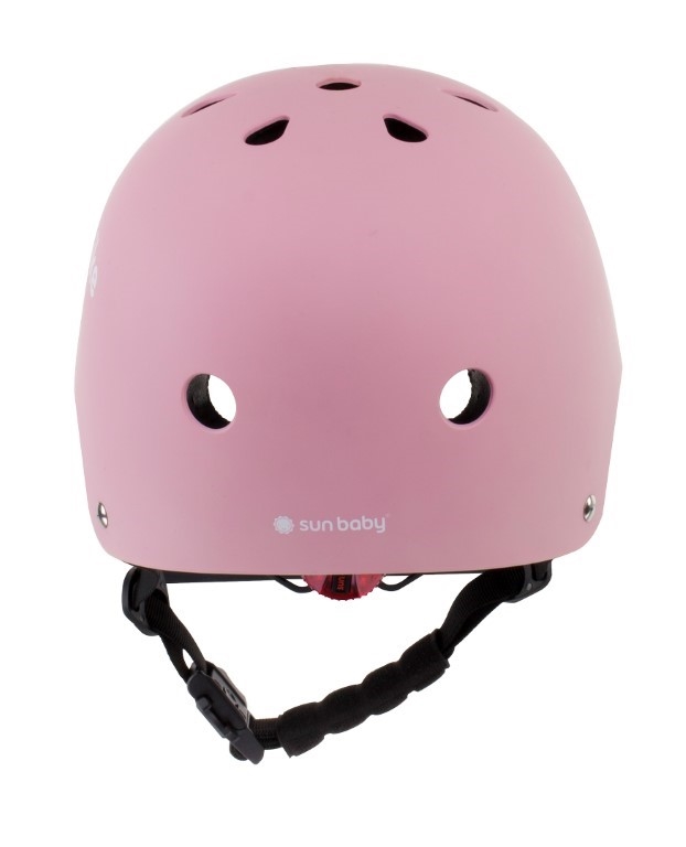 Kask rowerowy dziecięcy na hulajnogę różowy Sun Baby