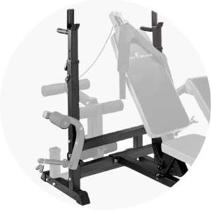 Zestaw do ćwiczeń ŻELIWNY 160kg z ławką treningową PH 20C - ławka, sztanga, gryf łamany, obciążenia żeliwne , hantle