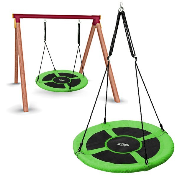 Huśtawka bocianie gniazdo śr.100cm zielona NB5031 Nils Camp