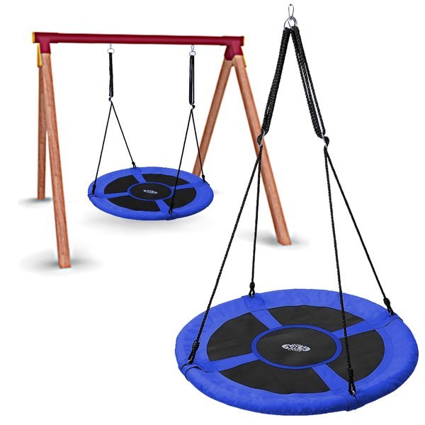 Huśtawka bocianie gniazdo śr.100cm niebieska NB5031 Nils Camp