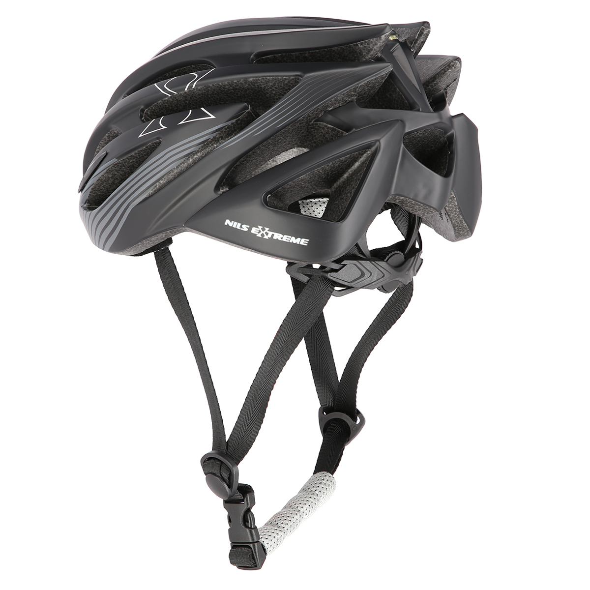 Kask rowerowy czarny rozmiar M Nils Extreme MTW24