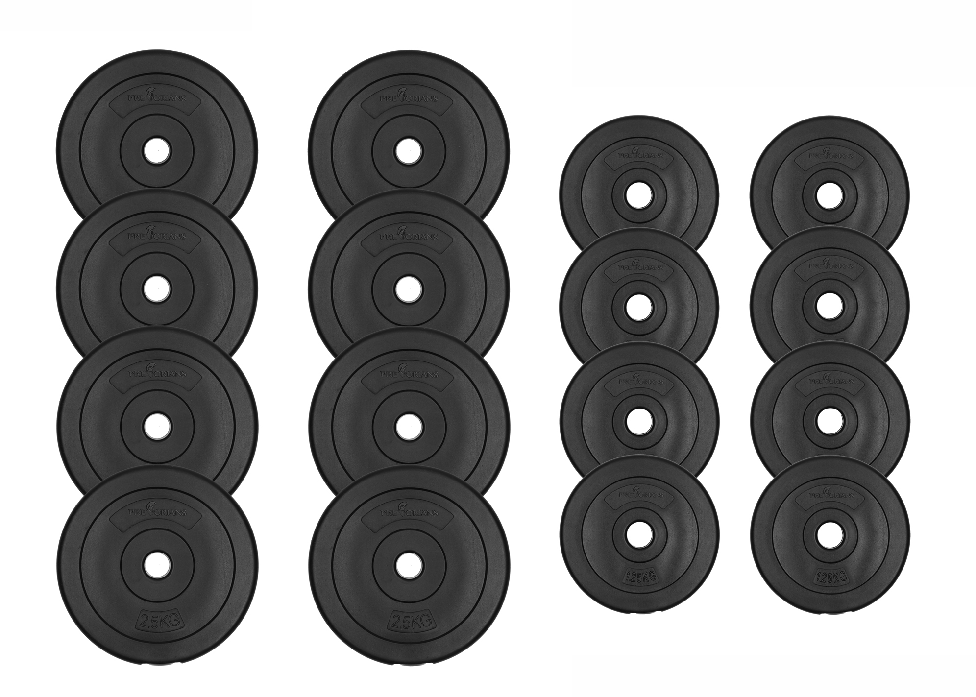 Zestaw hantli 2x15kg hantle 16 talerzy 30 kg srebrne