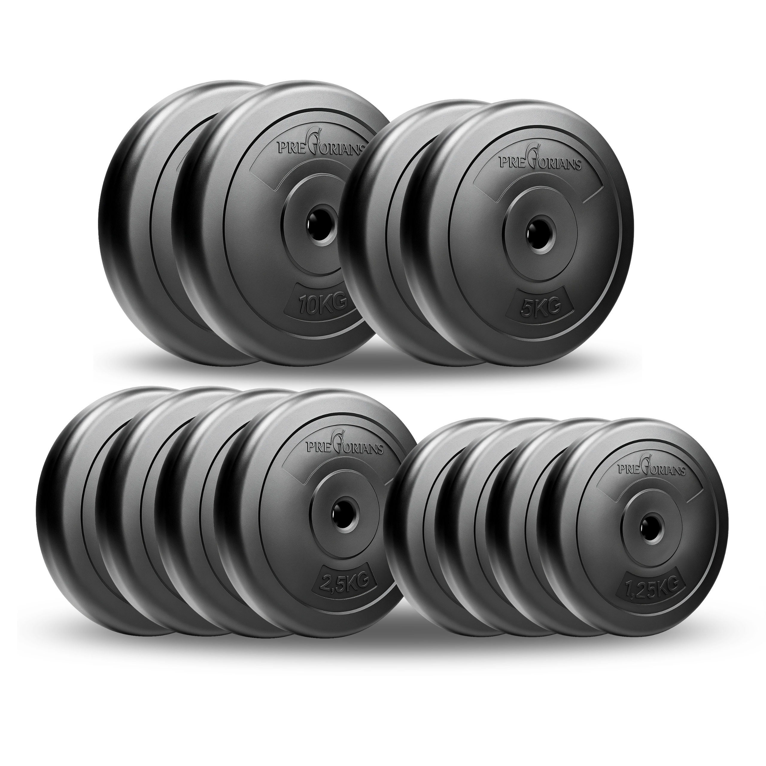 Zestaw do ćwiczeń 77kg z ławką treningową PH102 sztangą / gryfem prostym 180 cm, obciążeniem 45 kg i hantlami