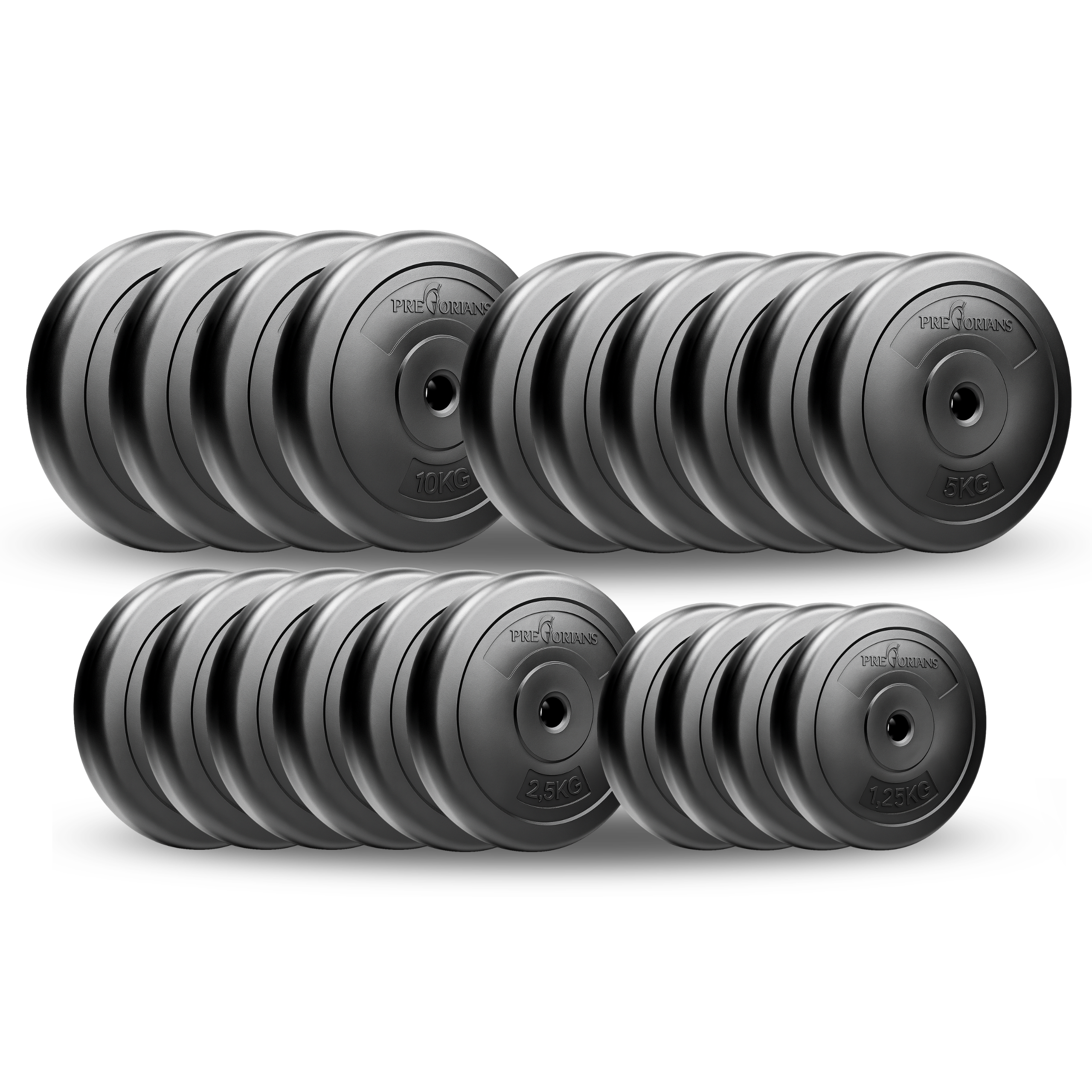 Zestaw do ćwiczeń 122kg z ławką treningową PH102 sztangą / gryfem prostym 180 cm, obciążeniem 90 kg i hantlami