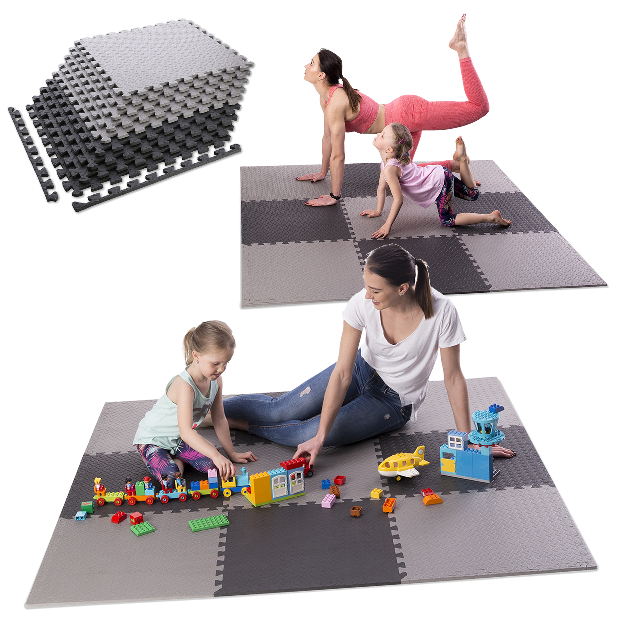 Mata puzzle 9 elementów l.gray MP12