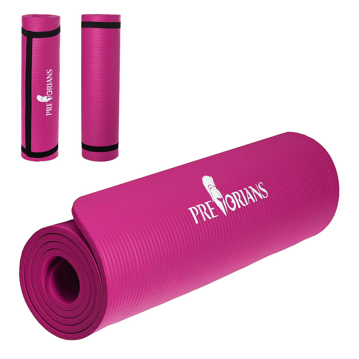 Mata gruba do ćwiczeń (1,5 cm) NBR Pretorians fioletowa