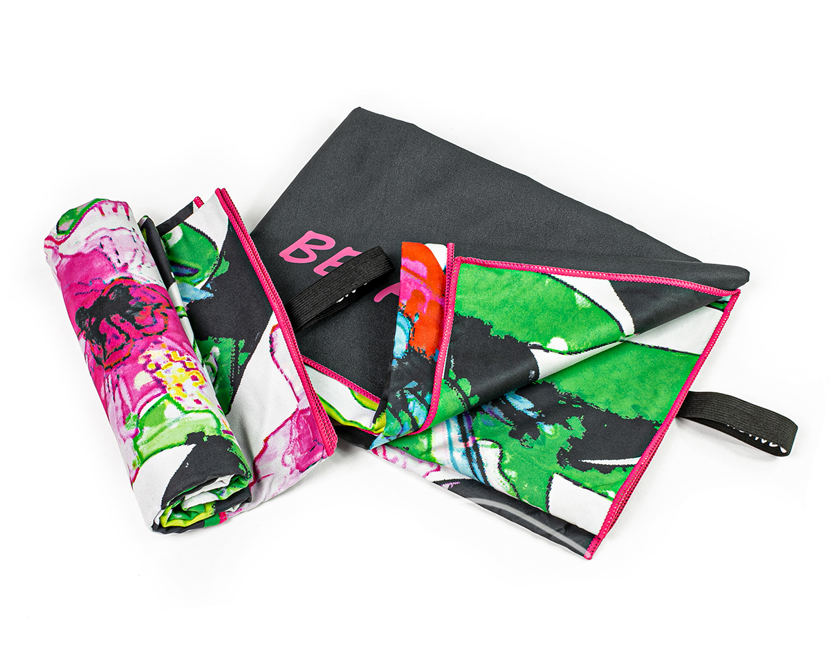 Ręcznik szybkoschnący z mikrofibry 180x100cm Papugi