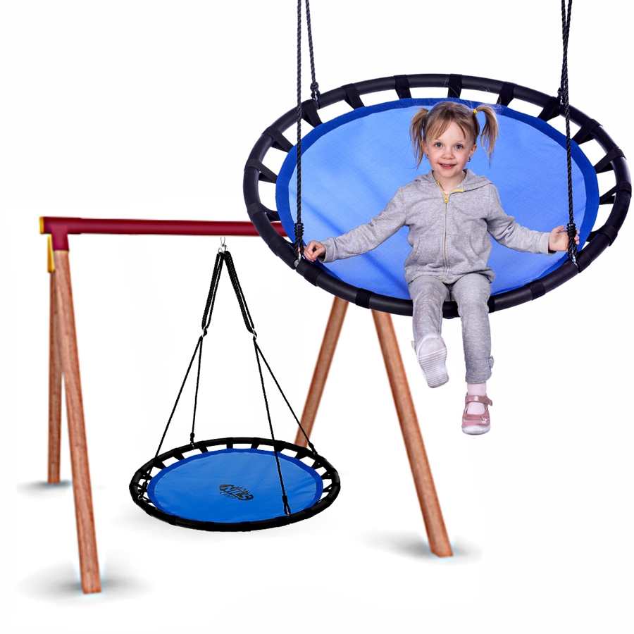 Huśtawka bocianie gniazdo NB5035 niebieskie