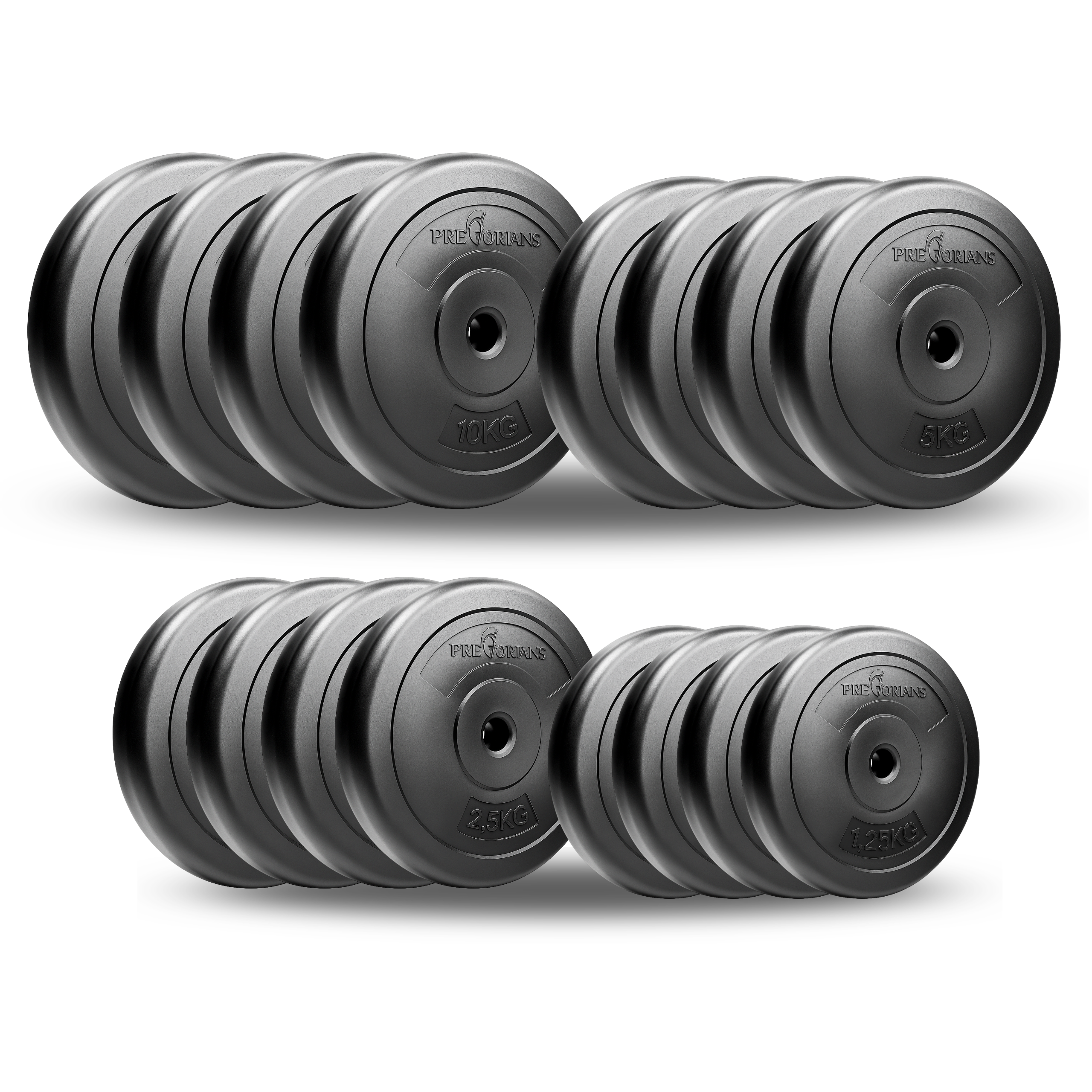 Zestaw do ćwiczeń siłowych 125kg. Siłownia domowa z ławką treningową TB1001, stojakami wolnostojącymi, sztangą / gryfem prostym 180 cm, lekko łamanym 120 cm, obciążeniem 75 kg i hantlami