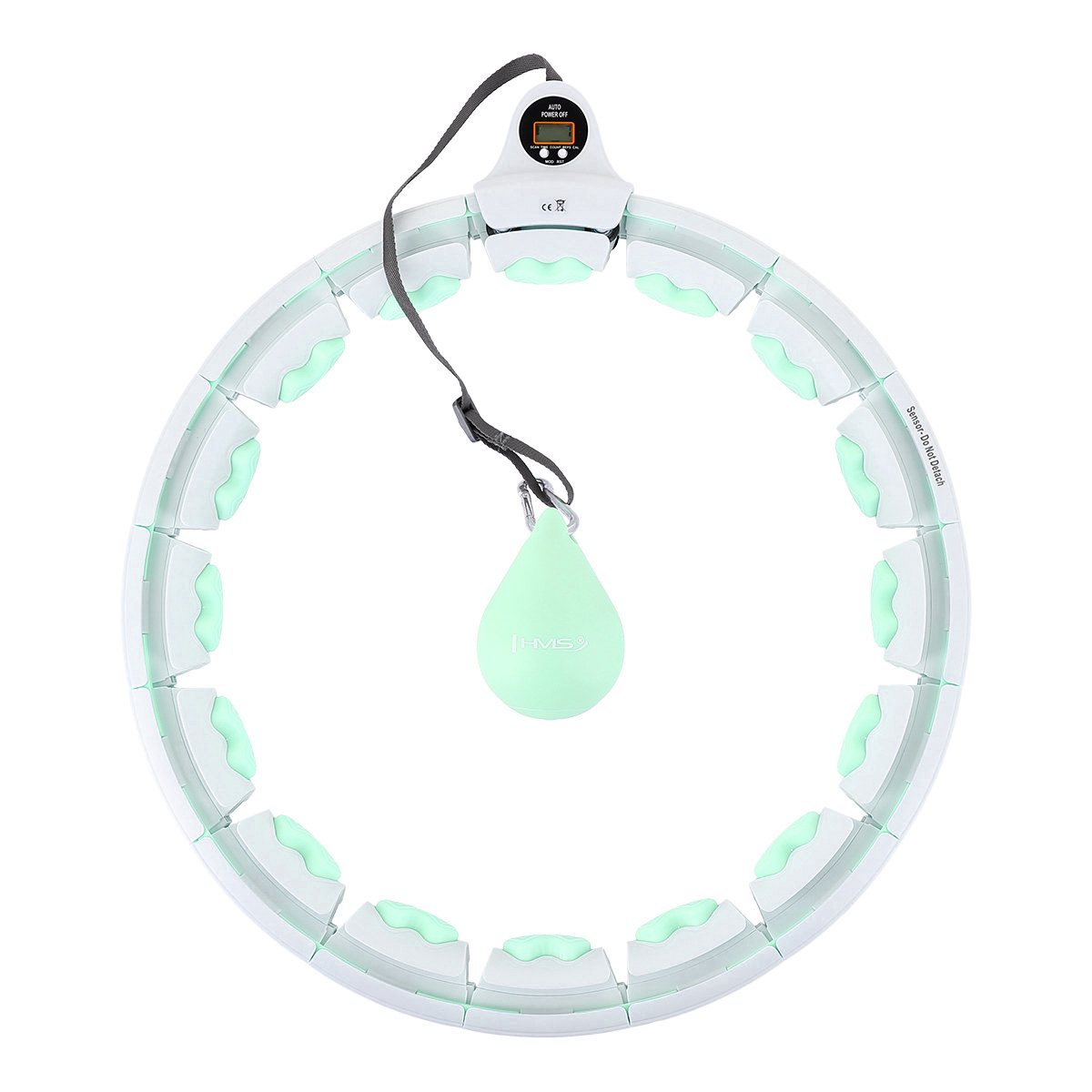 Hula hop masujący z wypustkami i obciążnikiem miętowe HHW06 HMS