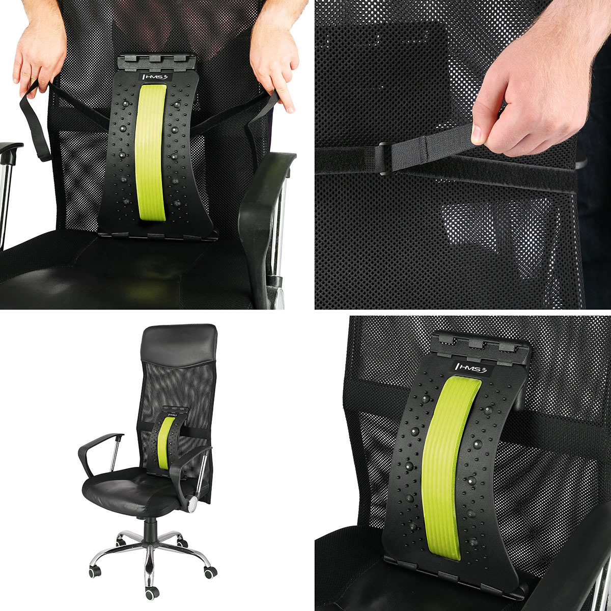 Przyrząd do rozciągania pleców zielony PRP02 HMS