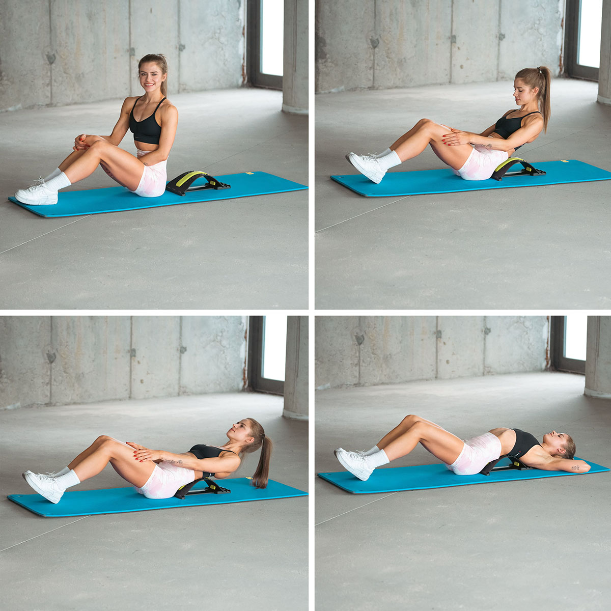 Przyrząd do rozciągania pleców zielony PRP02 HMS