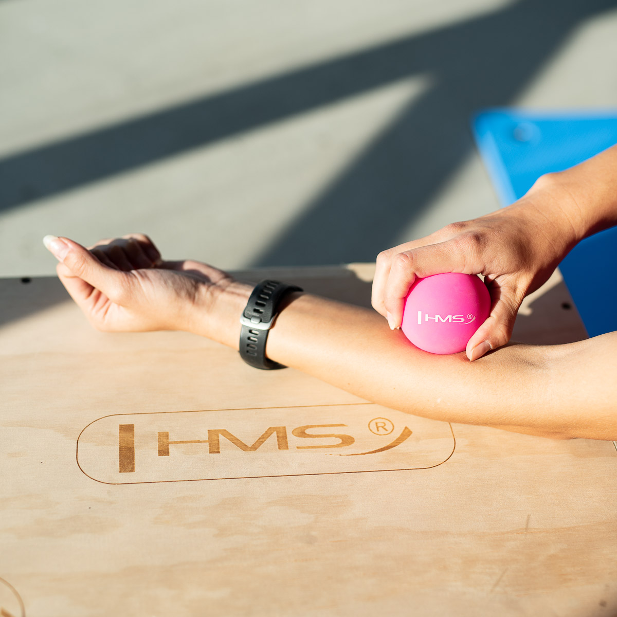 Piłka lacrosse pojedyńcza do masażu BLC01 pink HMS