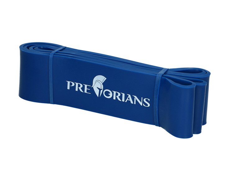 Guma fitness taśma 64mm 28-68kg niebieska