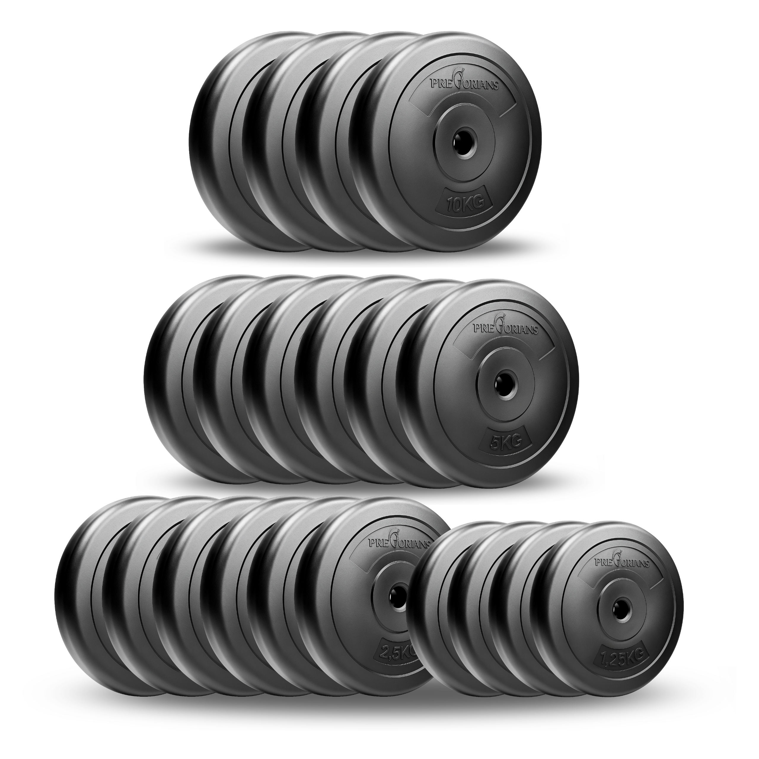 Zestaw do ćwiczeń 110kg ze sztangą 180 cm, gryfem 120 cm łamanym, nakładem obciążeń i hantlami metalowymi