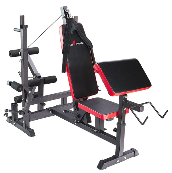 Ławka treningowa PH 20C pod sztangę, masywna - stojaki, modlitewnik