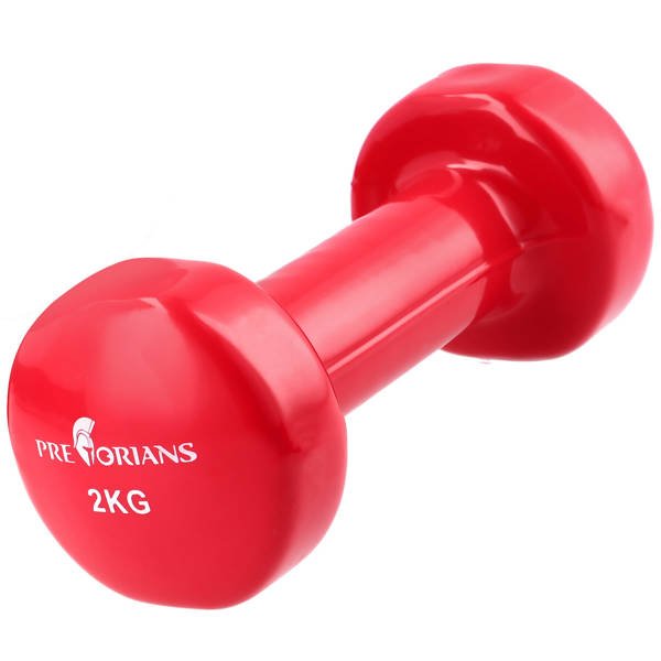 Hantelek żeliwny 2 kg winylowy Pretorians