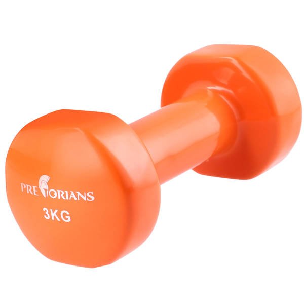 Hantelek żeliwny 3 kg winylowy Pretorians