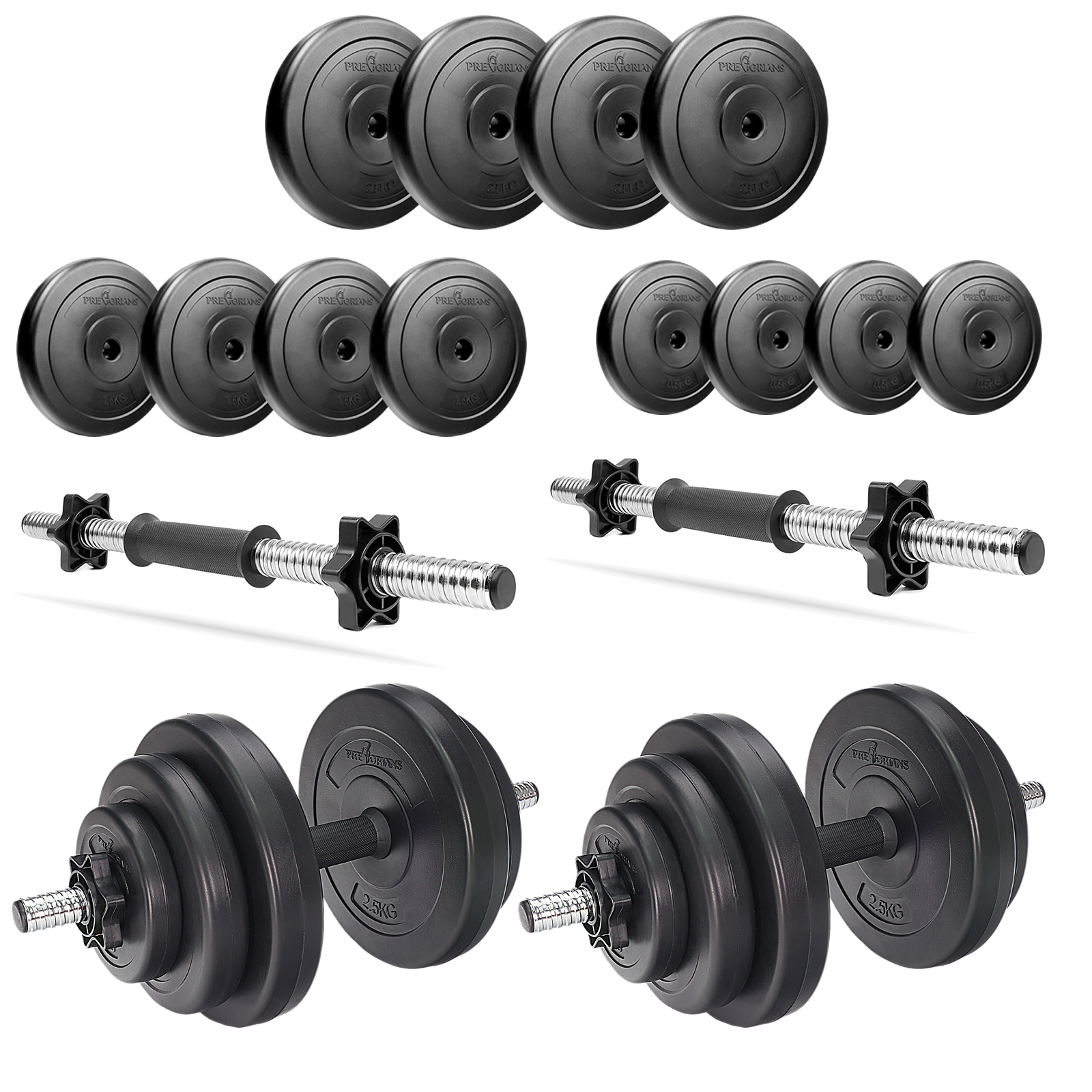 Hantle 2x10 kg gryfy obciążenia zestaw hantli