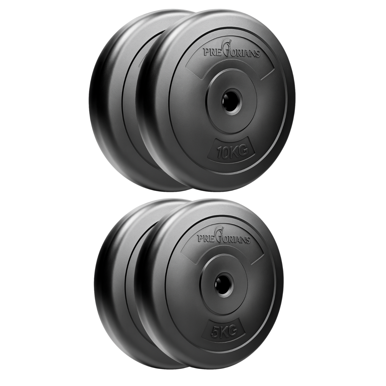 Zestaw obciążeń 30kg Pretorians - obciążenia 2 x 10kg, 2x5kg