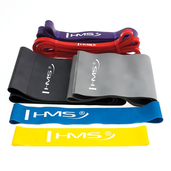 Zestaw gum do ćwiczeń TP01 GU04 GU05 mix set HMS