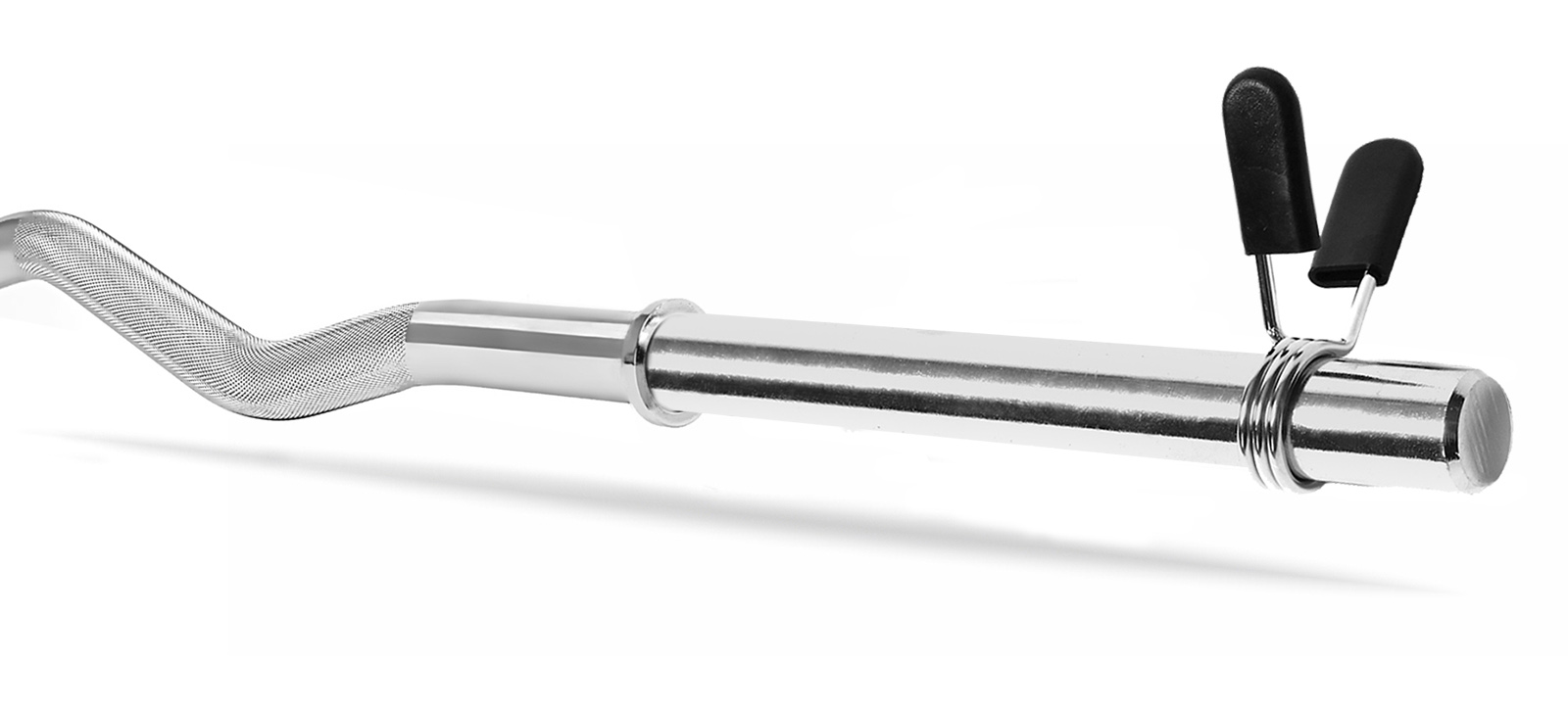 Sztanga / gryf lekko łamany 120cm / 25mm z zaciskami sprężynowymi