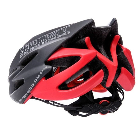 Kask rowerowy meteor crust in mold rozm. m-l grey-red