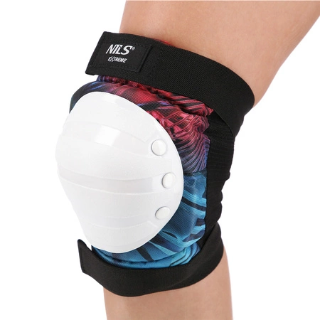 Zestaw ochraniaczy do jazdy na deskorolce hulajnodze rolkach białe H734 Nils Extreme rozmiar L