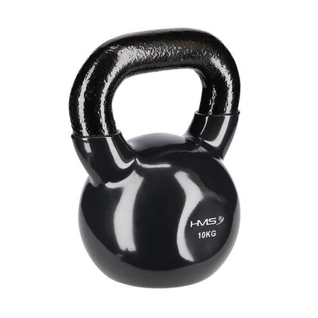 Kettlebell 10kg pokryty winylem hms KNV10 black