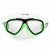 Okulary maska do nurkowania pływania snorkelingu zielone dla dzieci i młodzieży