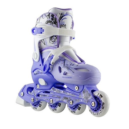 ŁYŻWY ROLKI NH0320 A SET 4W1 ŁYŻWOROLKI NILS EXTREME NIEBIESKIE regulowane ROZM. S 31-34