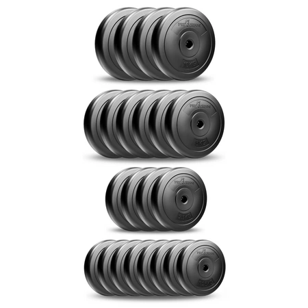 Zestaw do ćwiczeń 123kg z ławką treningową PH 2132 sztangą / gryfem prostym 180 cm, obciążeniem 90 kg i hantlami