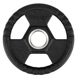 TOH05 czarny talerz olimpijski hms ogumowany 5kg