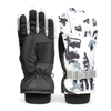 Rękawice narciarskie zimowe na deskę narty rozmiar L dłoń 21 cm biało-czarne