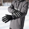 Rękawiczki do ekranów dotykowych narciarskie na zimę M szare