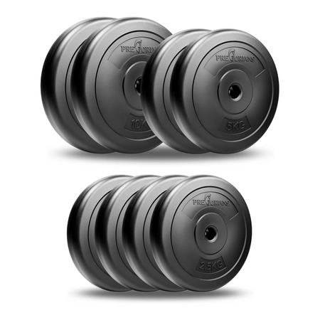 Zestaw do ćwiczeń 45kg - z gryfem łamanym 120 cm i nakładem obciążeń