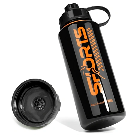 Butelka na wodę bidon sportowy na siłownię trening 1,1l ciemnoszara