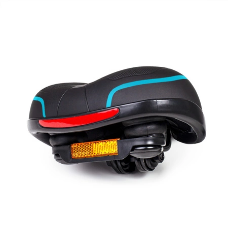 Siodełko rowerowe piankowe wodoodporne szerokie RS3 niebieskie