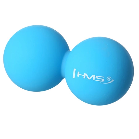 Piłka lacrosse podwójna do masażu BLC02 blue HMS