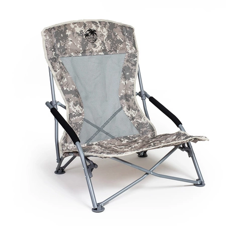 Krzesło turystyczne plażowe wędkarskie na kemping ryby rozkładane moro
