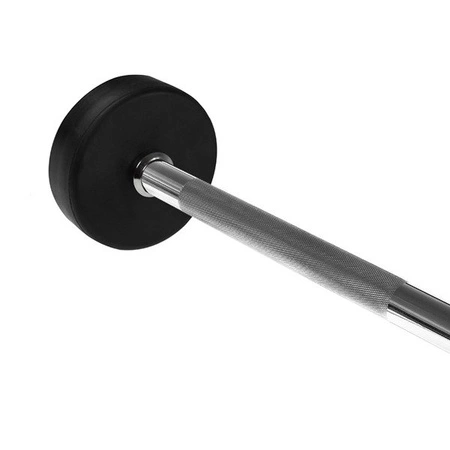 SZTANGA/GRYF STAŁY PROSTY Z OBCIĄŻENIEM 10KG GUMOWANYM GSG - 10  HMS