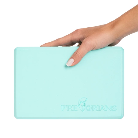 Kostka do jogi klocek blok do ćwiczeń rozciągania Pretorians niebieska