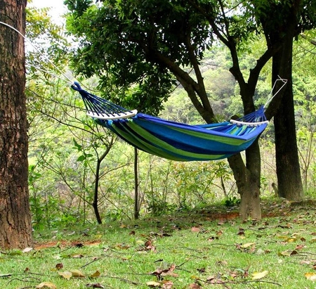 Hamak, huśtawka zielona 260x150cm H01 Be-Active.pl