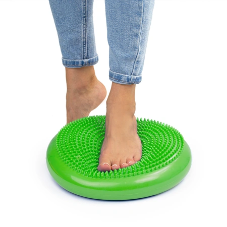 Poduszka sensoryczna dysk korekcyjny do ćwiczeń zielona